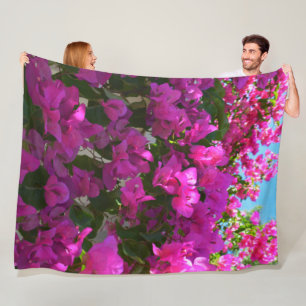Cobertor De Velo Flores cor-de-rosa Bougainvillea, Grande Folheto d