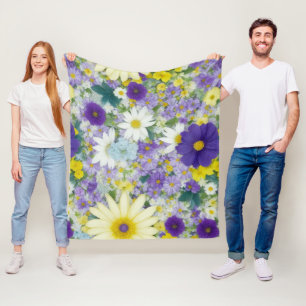 Cobertor De Velo Flores de Algodão bonito
