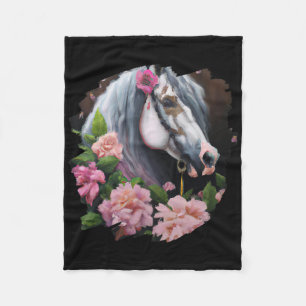 Cobertor De Velo Flores de Cavalo Pintura em Cuada Flor Horso-back