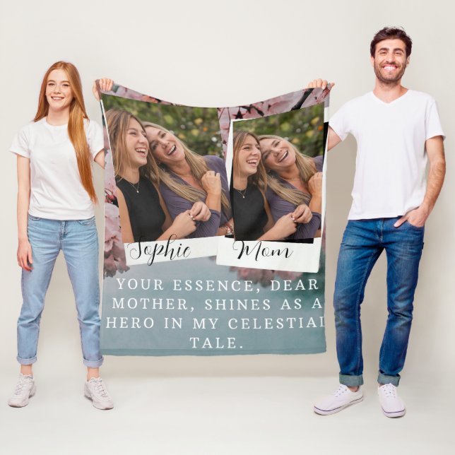 Cobertor De Velo Flores de cereja primavera, mães personalizadas (In Situ)