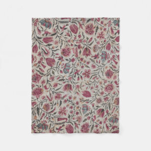 Cobertor De Velo Flores De Chintz Rosa Boho Cottagecore