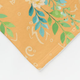 Cobertor De Velo "Flores de Durazno"