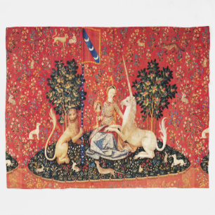 COBERTOR DE VELO FLORES DE FANTASIA UNICORN E MEDIEVAL, MOTIFOS FLO