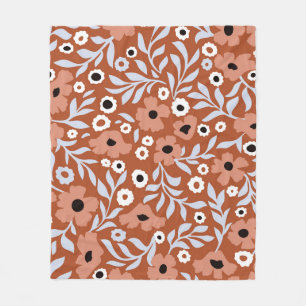 Cobertor De Velo Flores de margarida: fundo abstrato.