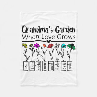 Cobertor De Velo Flores de Mês de Nascimento Personalizadas com Nom