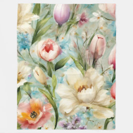 Cobertor De Velo Flores de primavera no Estilo do Impressionismo