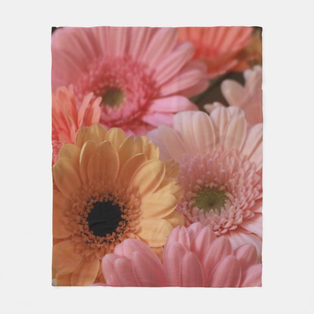 COBERTOR DE VELO FLORES DE TINTA E AMARELO EM FOTOGRAFIA PRÓXIMA (Frente)