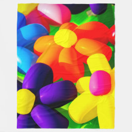 Cobertor De Velo Flores de Toy Balloon