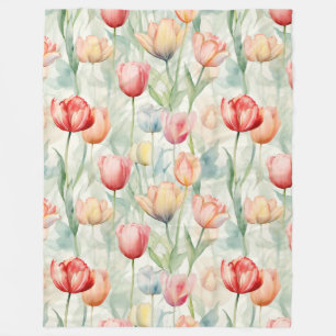 Cobertor De Velo Flores de Tulipas Amarelas fazendas