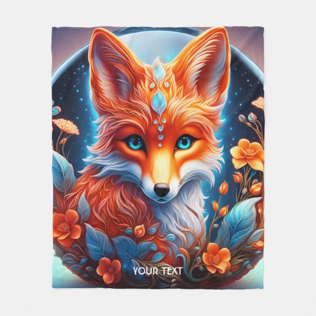 Cobertor De Velo Flores De Vidro Fantasy Cute Vivid (Frente)