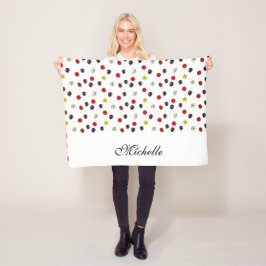 Cobertor De Velo Flores decorativas personalizadas de primavera bra