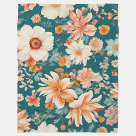 Cobertor De Velo Flores Delicadas Incríveis