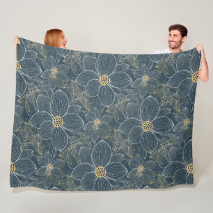 Cobertor De Velo Flores deliciosas - padrão sem costura de arte de