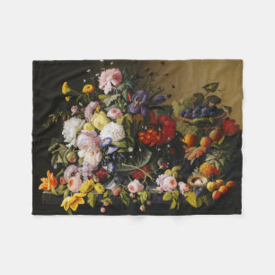 Cobertor De Velo Flores e Frutas de Vintage Stress Life