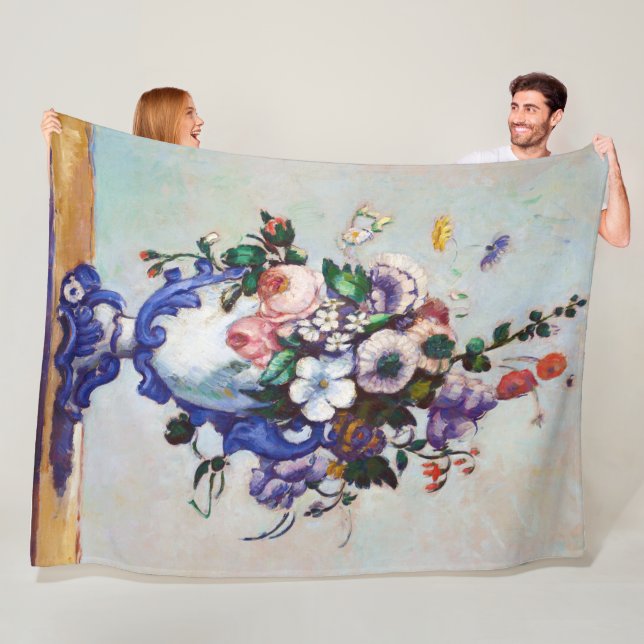 Cobertor De Velo Flores em um Vaso Rococo, Paul Cezanne (In Situ)