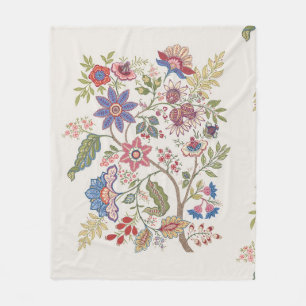 Cobertor De Velo Flores fantasmas em retrato, vintage, jacobean emb