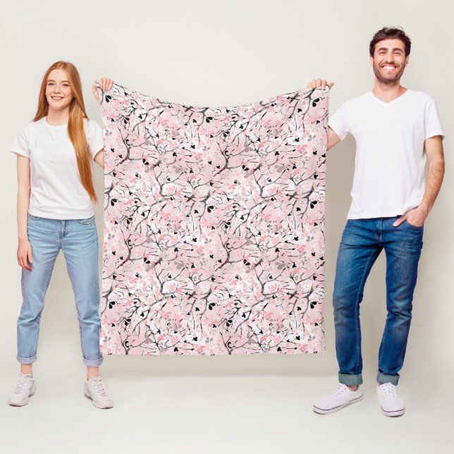 Cobertor De Velo Flores florais sem costura folhas ramos (In Situ)