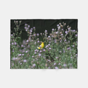 Cobertor De Velo Flores Goldfinch E Selvagens