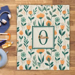 Cobertor De Velo Flores Modernas Minimalistas da Primavera