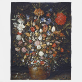 Cobertor De Velo Flores num navio de madeira (por Jan Brueghel)