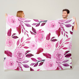 Cobertor De Velo Flores Padrão Moderno e Fresco