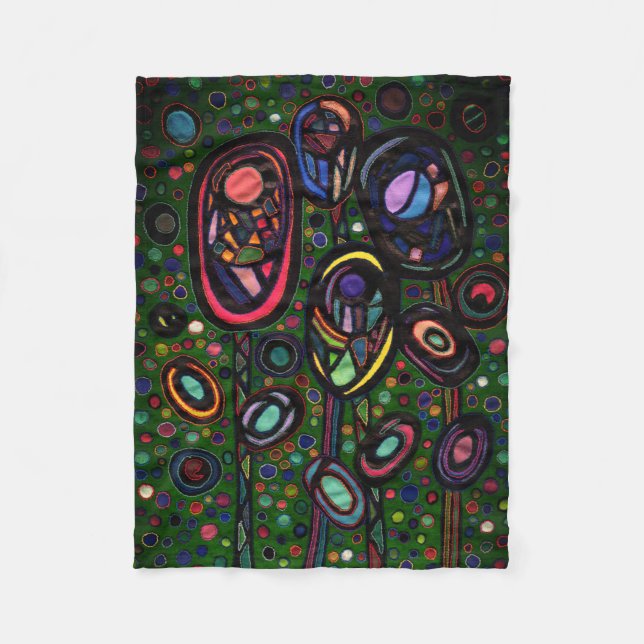 Cobertor De Velo Flores padronizadas (Frente)