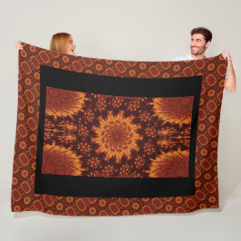 Cobertor De Velo Flores Pretas e Douradas 10