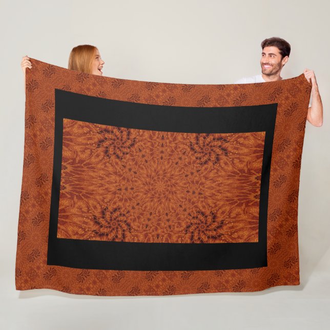 Cobertor De Velo Flores Pretas e Douradas 9 (In Situ)