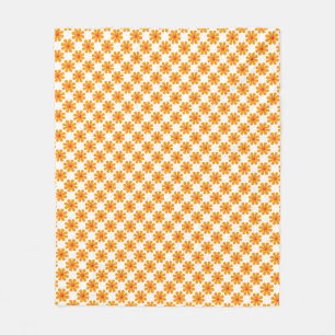 Cobertor De Velo Flores primavera laranja para decoração doméstica