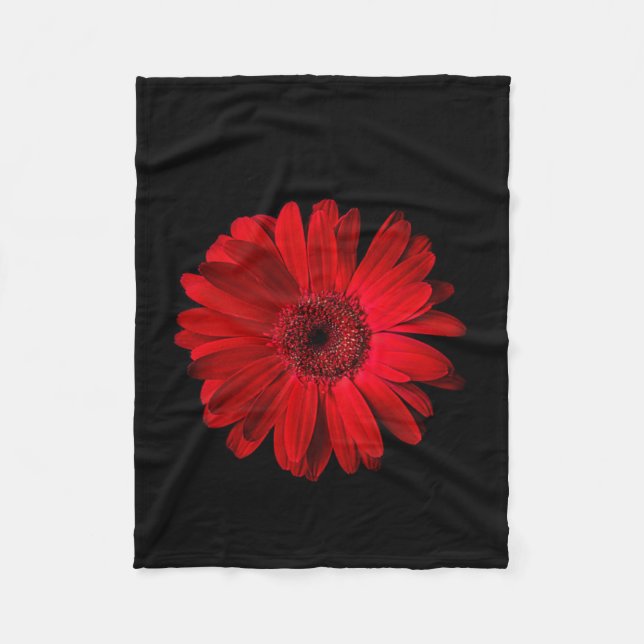 Cobertor De Velo Flores | Red Gerbera Daisy (Frente)