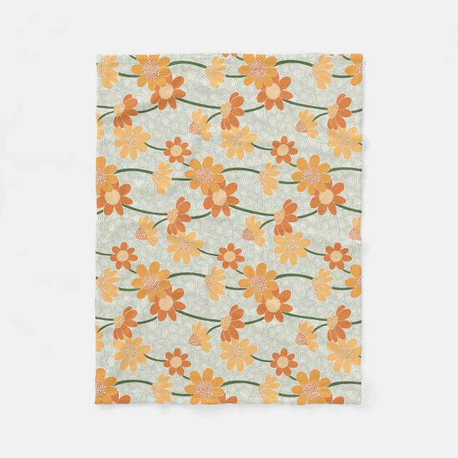 Cobertor De Velo Flores retrorreflectoras bonito mudas na década de (Frente)