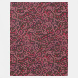 Cobertor De Velo Flores Rosa, Curvas Escamoteadas, padrão de feltro