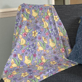 Cobertor De Velo Flores Selvagens Coloridas Coloridas, Coloridas Cr