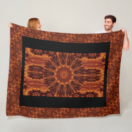 Cobertor De Velo Flores selvagens Douradas e pretas 30