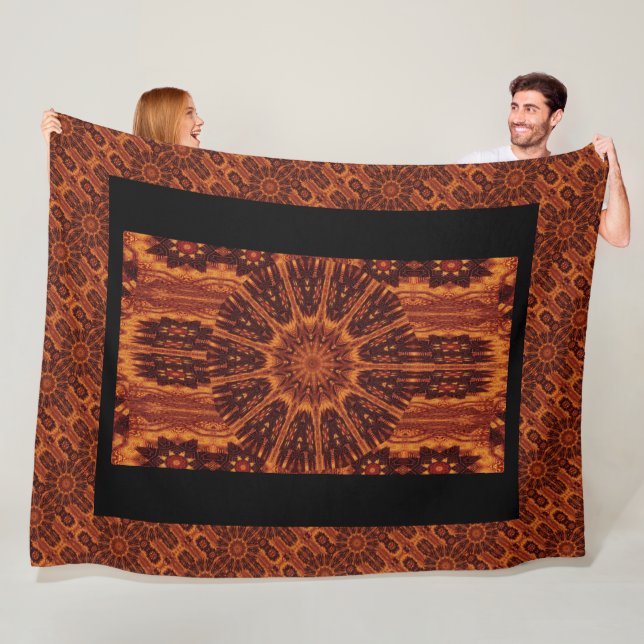 Cobertor De Velo Flores selvagens Douradas e pretas 30 (In Situ)