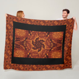 Cobertor De Velo Flores selvagens, pretas e Douradas 15