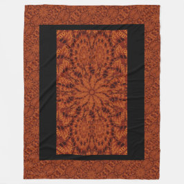 Cobertor De Velo Flores selvagens, pretas e Douradas 23