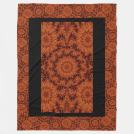 Cobertor De Velo Flores selvagens, pretas e Douradas 25