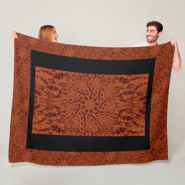 Cobertor De Velo Flores selvagens, pretas e Douradas 26 (In Situ)