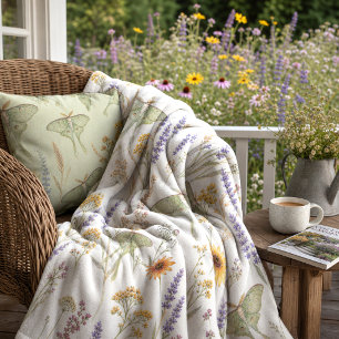 Cobertor De Velo Flores Silvestres Botânicas Roxo Amarelo Floral