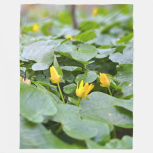 Cobertor De Velo Flores Silvestres da Floresta – Fotografia Botânic