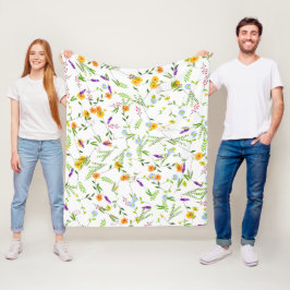 Cobertor De Velo Flores silvestres de primavera e verão