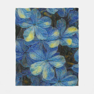 Cobertor De Velo Flores sonhadoras no estilo de arte Vincent Van Go