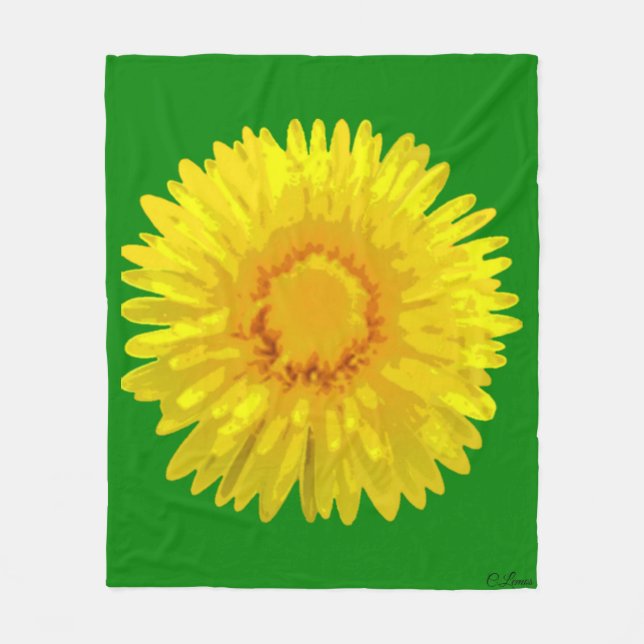 Cobertor De Velo "Flores Sunshine" Joga design de Cobertura. (Frente)