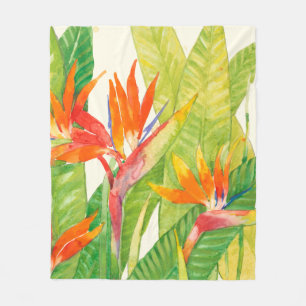 Cobertor De Velo Flores Tropicais  Ave de Paraíso