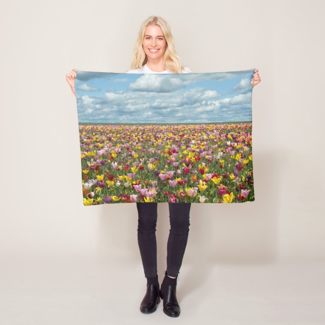 Cobertor De Velo Flores | Tulips Willamette Valley Oregon (In Situ)
