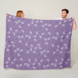 Cobertor De Velo Flores Violeta