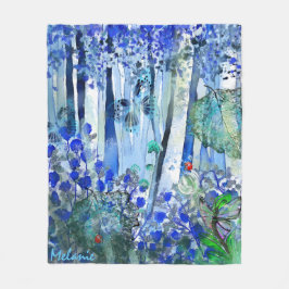 Cobertor De Velo Floresta Azul