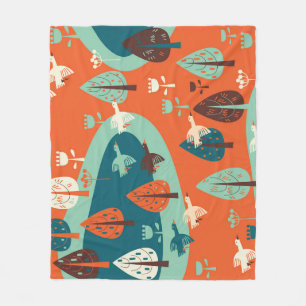 Cobertor De Velo Floresta Gesa: Cena Natureza da Vintagem