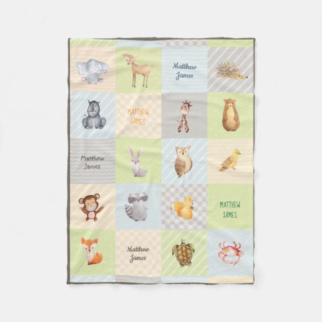 Cobertor De Velo Floresta, mar, e velo animal Blanke da edredão do (Frente)